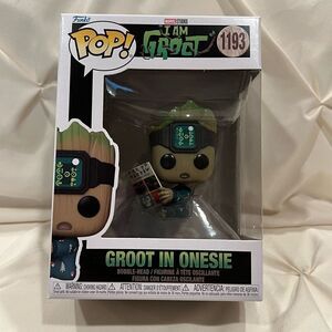 Disney Marvel Funko Pop! Groot in Pjs w/ Book #1193 I am Groot Bobble-Head NIB